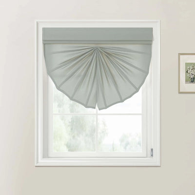 Stone Fan Roman Shades - Cord Lift