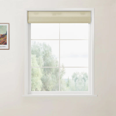 Khaki Andy Cordless Flat Fold Roman Shades