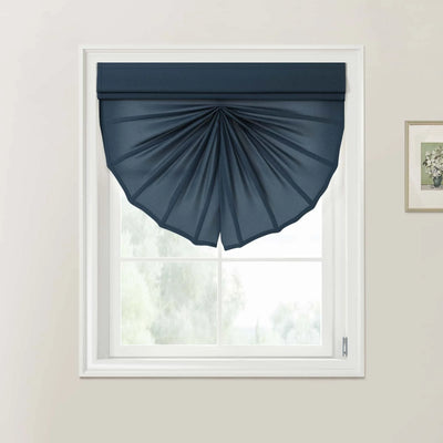 Ocean Fan Roman Shades - Cord Lift