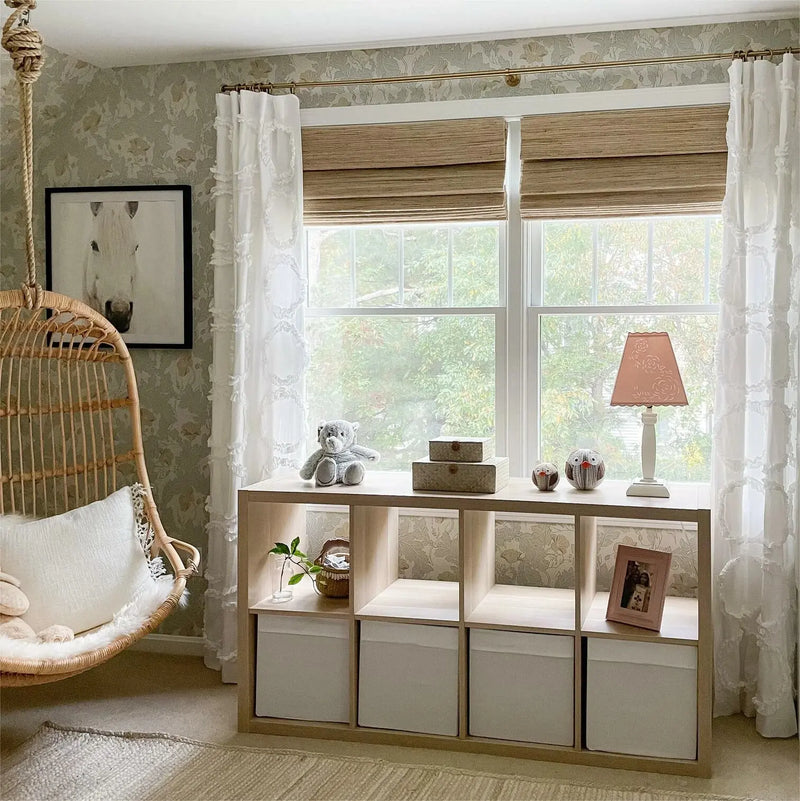 Natural Ramie Bamboo Woven Shade - Beige TWOPAGES CURTAINS