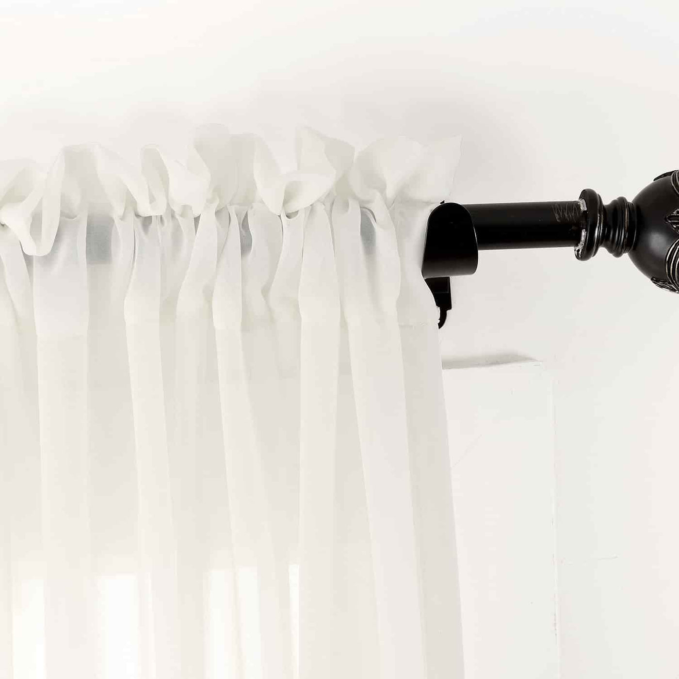 Scandina Solid Voile Sheer Curtain Soft Top