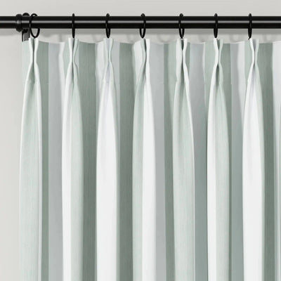 Celia Striped Plaid Curtain -TWOPAGES