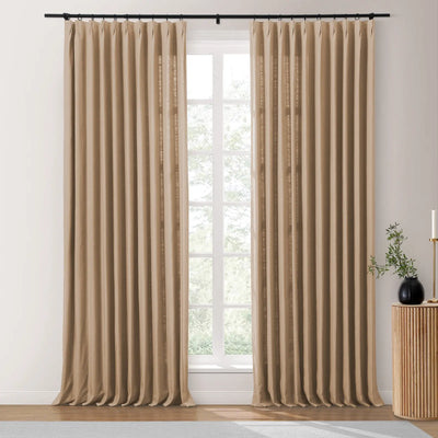 Isabella Heavyweight Polyester Cotton Blend Drapery Pleated TWOPAGES