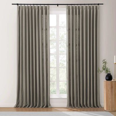 Isabella Heavyweight Polyester Cotton Blend Drapery Pleated TWOPAGES