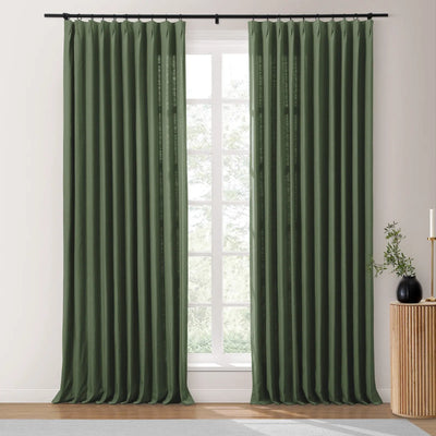 Isabella Heavyweight Polyester Cotton Blend Drapery Pleated TWOPAGES