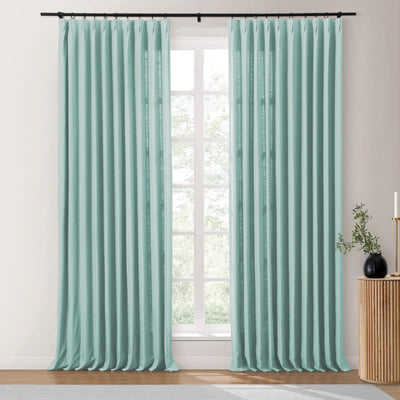 Isabella Heavyweight Polyester Cotton Blend Drapery Pleated TWOPAGES