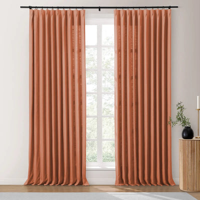 Isabella Heavyweight Polyester Cotton Blend Drapery Pleated TWOPAGES