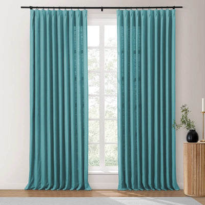 Isabella Heavyweight Polyester Cotton Blend Drapery Pleated TWOPAGES