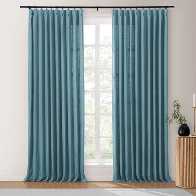 Isabella Heavyweight Polyester Cotton Blend Drapery Pleated TWOPAGES