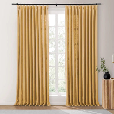 Isabella Heavyweight Polyester Cotton Blend Drapery Pleated TWOPAGES
