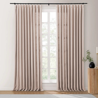 Isabella Heavyweight Polyester Cotton Blend Drapery Pleated TWOPAGES