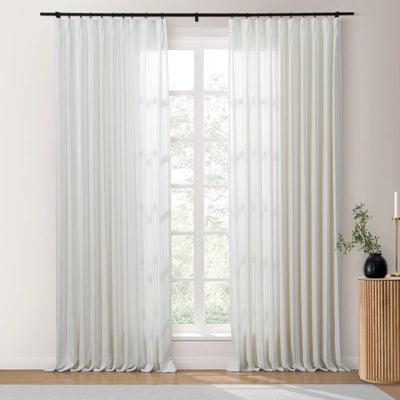 Isabella Heavyweight Polyester Cotton Blend Drapery Pleated TWOPAGES