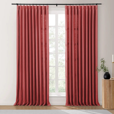 Isabella Heavyweight Polyester Cotton Blend Drapery Pleated TWOPAGES