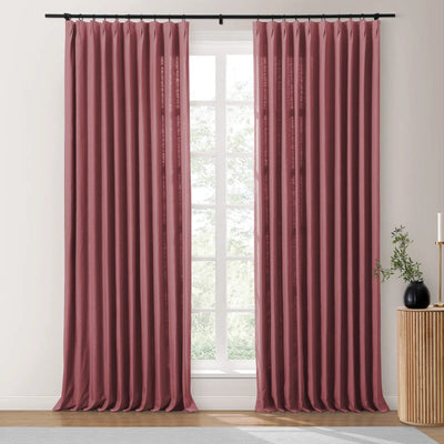 Isabella Heavyweight Polyester Cotton Blend Drapery Pleated TWOPAGES