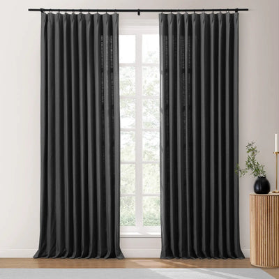 Isabella Heavyweight Polyester Cotton Blend Drapery Pleated TWOPAGES