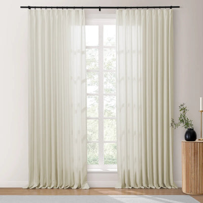 Isabella Heavyweight Polyester Cotton Blend Drapery Pleated TWOPAGES