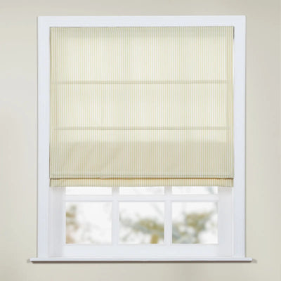 Jana Cordless Roman Shades 100% Cotton Striped