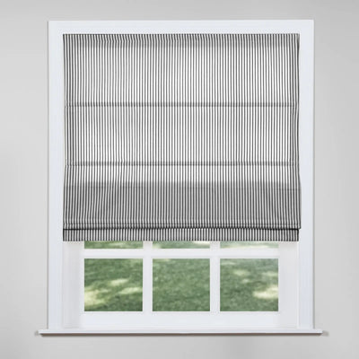 Jana Cordless Roman Shades 100% Cotton Striped