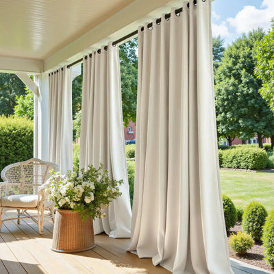 Heck Solid Acrylic Outdoor Curtain -TWOPAGES