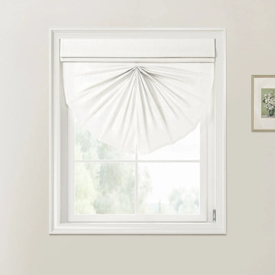 Patti Linen Fan Roman Shades Cord Lift