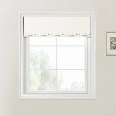 Patti Linen Valanced Day Night Roman Shade Cord Lift