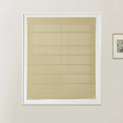 Patti Linen Fan Roman Shades Cord Lift