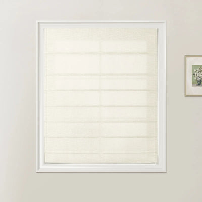 Patti Linen Fan Roman Shades Cord Lift