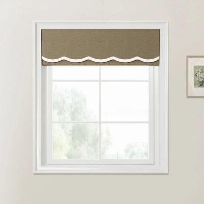 Patti Linen Valanced Day Night Roman Shade Cord Lift
