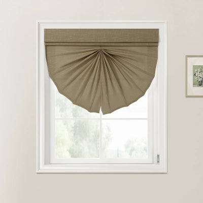 Patti Linen Fan Roman Shades Cord Lift