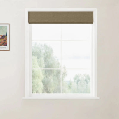 Patti Linen Back Slat Roman Shades Cordless
