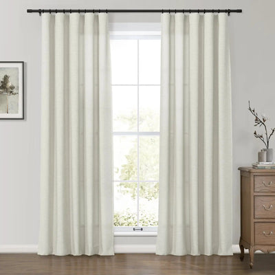 Premium Belgian Linen Flax Curtain Soft Top Patti -TWOPAGES