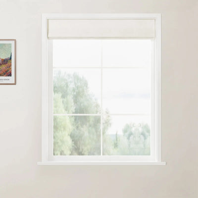 Patti Linen Back Slat Roman Shades Cordless