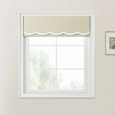 Patti Linen Valanced Day Night Roman Shade Cord Lift