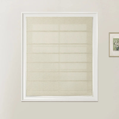 Patti Linen Fan Roman Shades Cord Lift