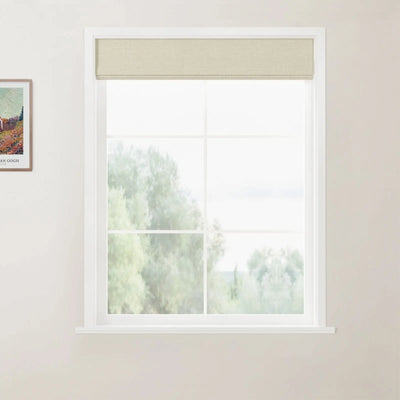 Patti Linen Back Slat Roman Shades Cordless
