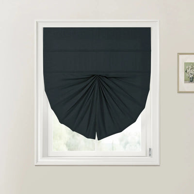 Patti Linen Fan Roman Shades Cord Lift