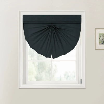 Patti Linen Fan Roman Shades Cord Lift