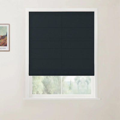 Patti Linen Back Slat Roman Shades Cordless