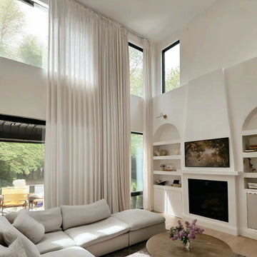 Liz Loft Curtain Extra Long Pleated Curtains -TWOPAGES