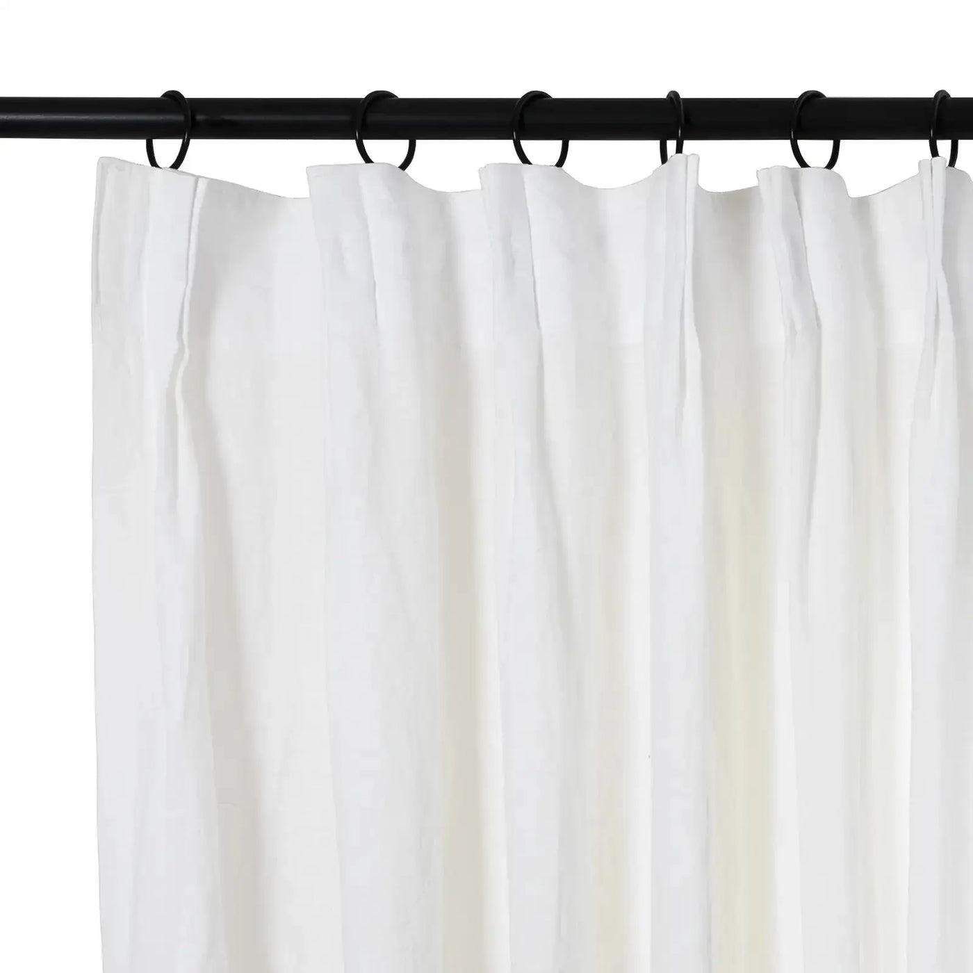 Doris 100% Linen Curtain Pleated