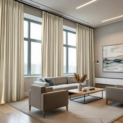 REGAL Fireproof Flame Retardant Curtain Pleated -TWOPAGES