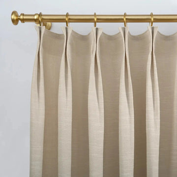 Jawara Luxury Linen Cotton Curtain Pleated- -TWOPAGES