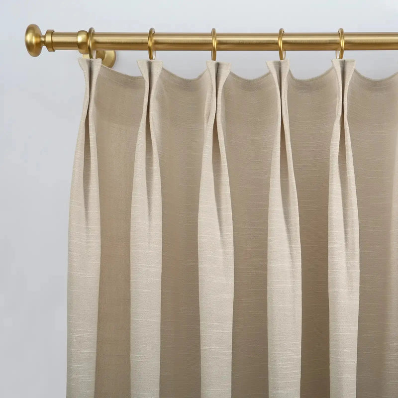 Jawara Luxury Linen Cotton Curtain Pleated- -TWOPAGES