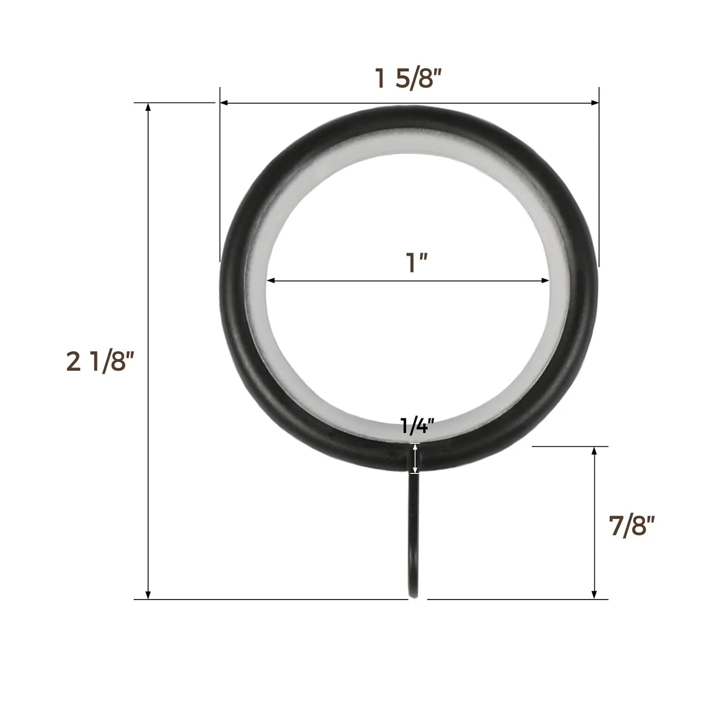 Jaylon Adjustable Curtain Splicing Roman Rods with Rings -TWOPAGES