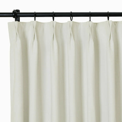 Broad 100% Cotton Plain Weave Curtain Pleated -TWOPAGES