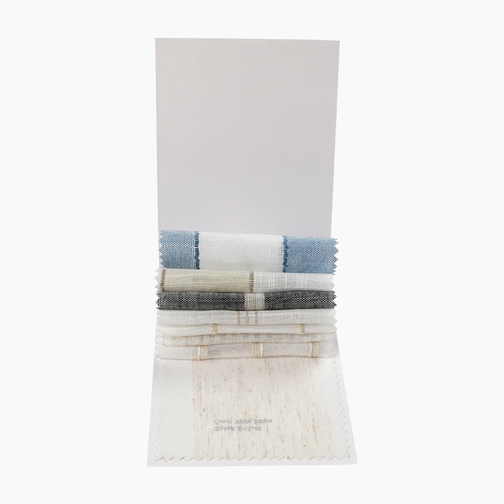 Brooklyn Woven Striped Sheer Sample Booklet