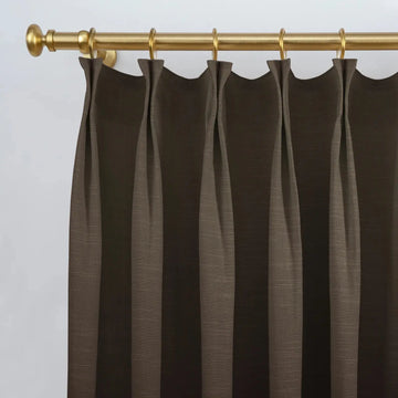 Jawara Luxury Linen Cotton Curtain Pleated- -TWOPAGES