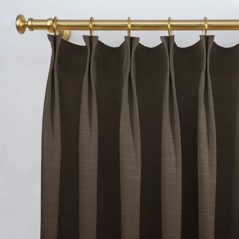 Jawara Luxury Linen Cotton Curtain Pleated- -TWOPAGES