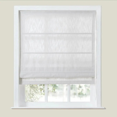 Cloe Cotton Blend Roman Shade Cord Lift -TWOPAGES