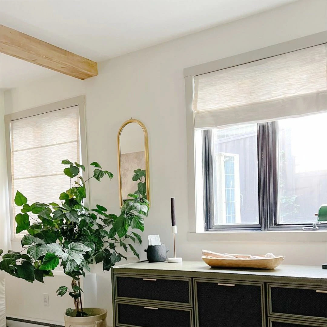 Cloe Ivory Inside Mounted Roman Shade